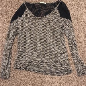 Lace Knit Detail Sweater